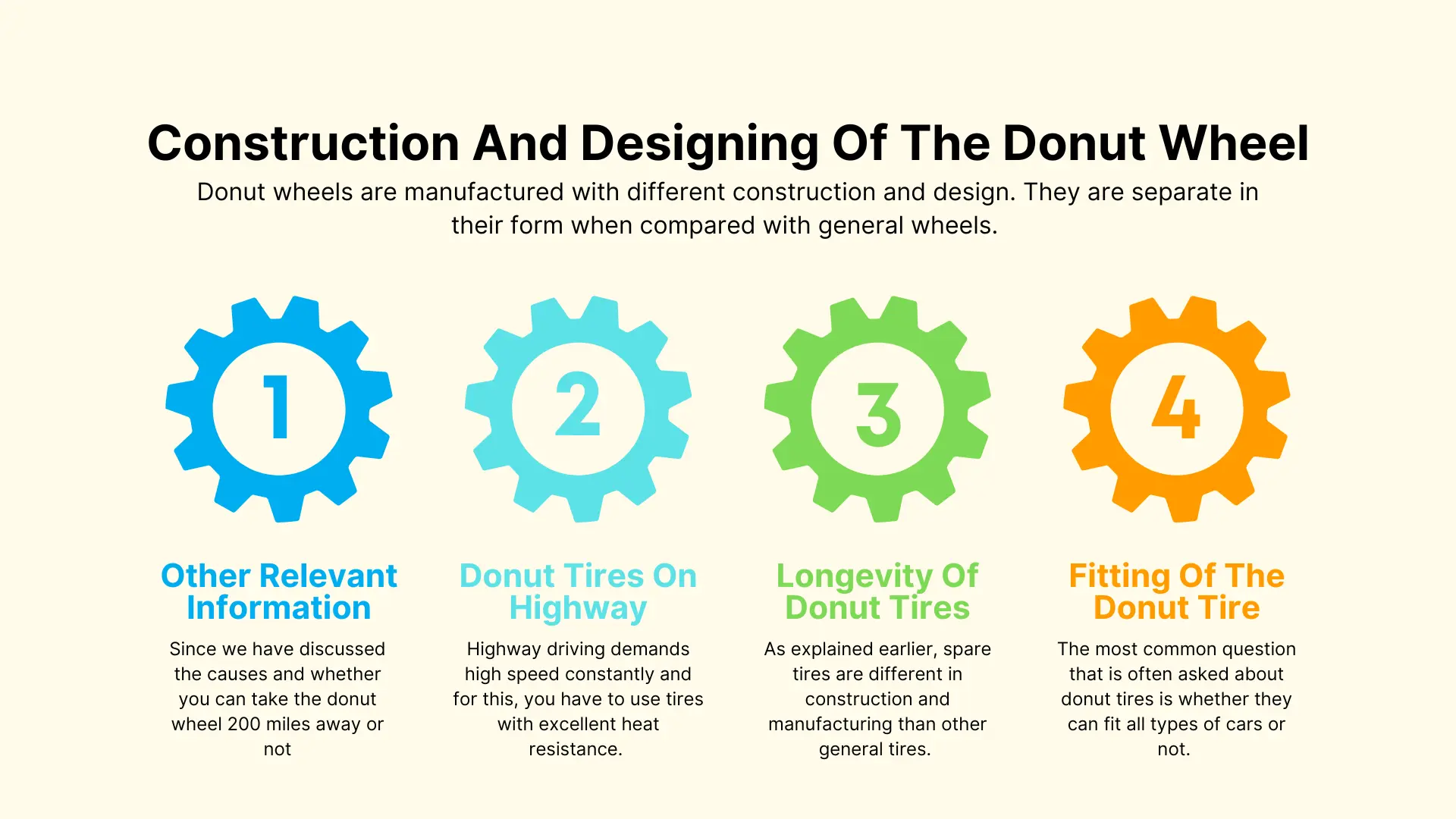 Construction And Designing Of The Donut Wheel