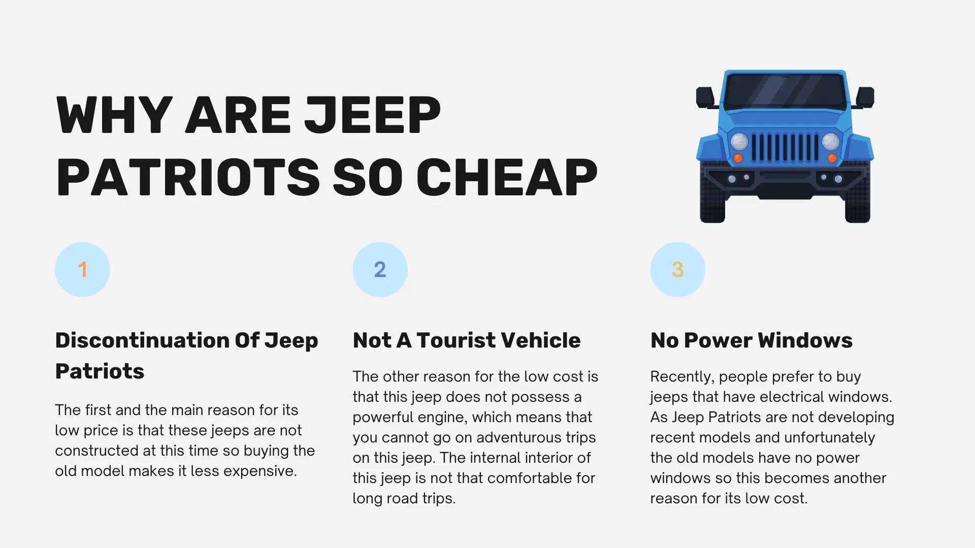 Why Are Jeep Patriots So Cheap